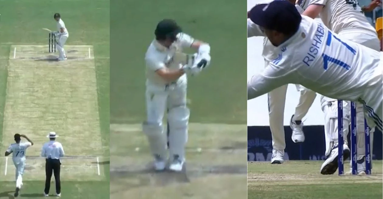 AUS vs IND [WATCH]: Rishabh Pant takes a diving catch to dismiss Steve Smith in the Brisbane Test