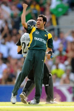 Umar Gul against New Zealand