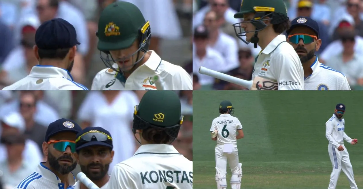 WATCH: Virat Kohli and Sam Konstas exchanged heated words after shoulder bump on Day 1 of the Melbourne Test