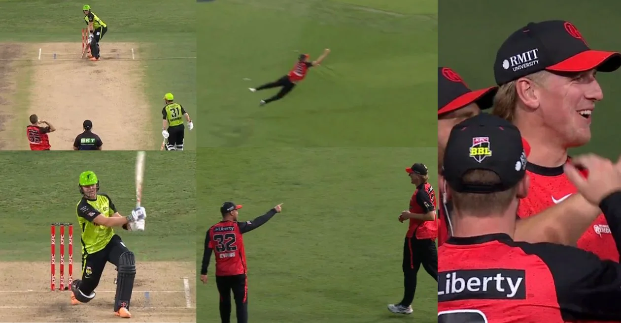 WATCH: Will Sutherland takes ‘catch of the season’ to dismiss Sam Billings in BBL 2024-25