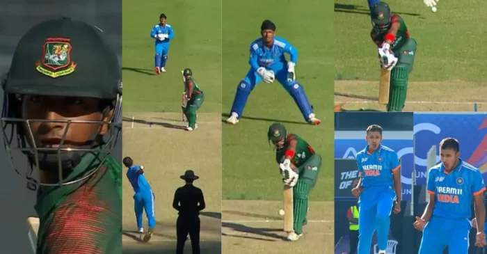 [WATCH]: Yudhajit Guha cleans up Kalam Siddiki with a jaffa during U19 Asia Cup 2024 Final