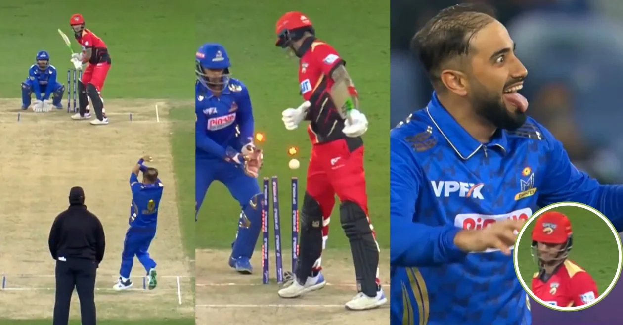 WATCH: Waqar Salamkheil cleans up Alex Hales with a peach of a delivery in the ILT20 2025