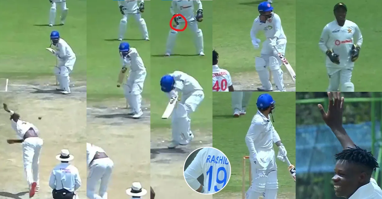 ZIM vs AFG [WATCH]: Blessing Muzarabani’s unplayable bouncer to dismiss Rashid Khan on Day 4 of the second Test