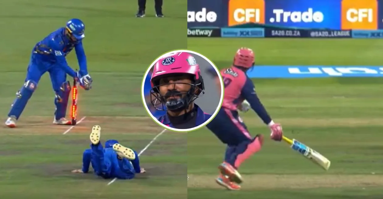 WATCH: Dinesh Karthik’s innings cut short by a bizarre run-out in SA20 2025