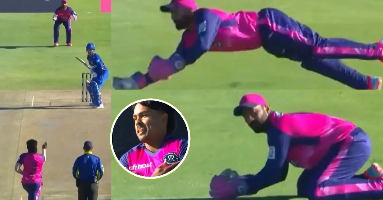 SA20 2025 [WATCH]: Dinesh Karthik plucks a one-handed screamer to dismiss Azmatullah Omarzai