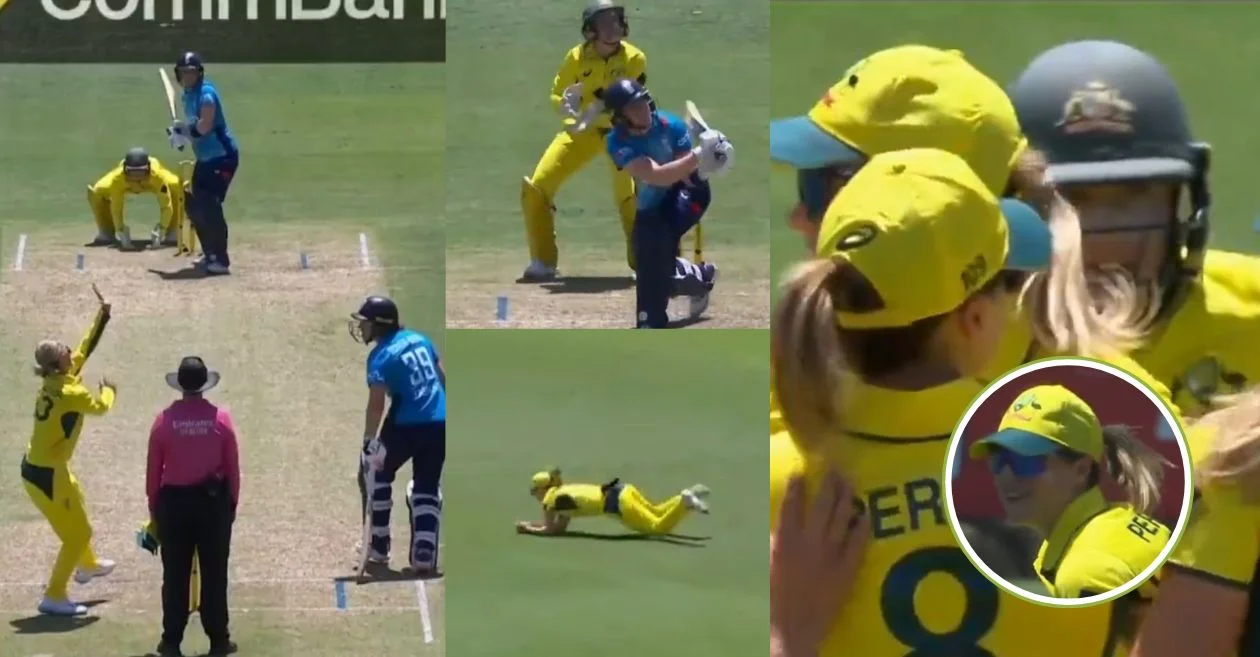 WATCH: Ellyse Perry takes a breathtaking catch to remove Heather Knight in the AUS vs ENG 1st ODI | Women’s Ashes 2025