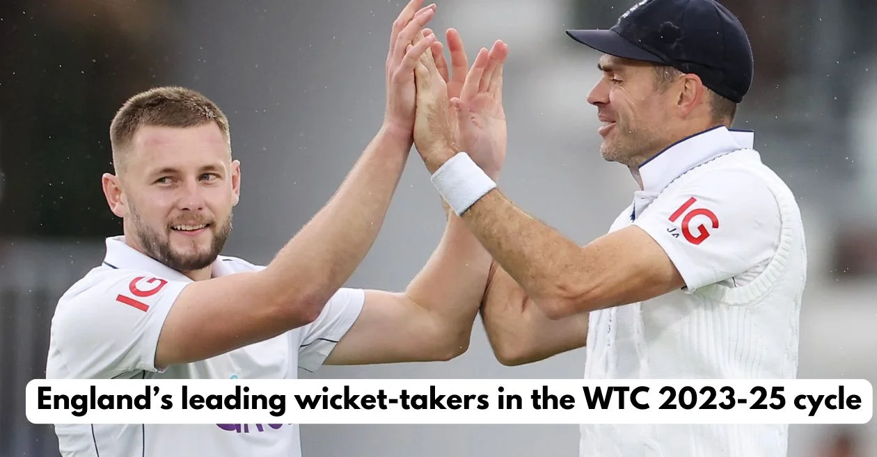 Top 5 players with most wickets for England in the WTC 2023-25 cycle