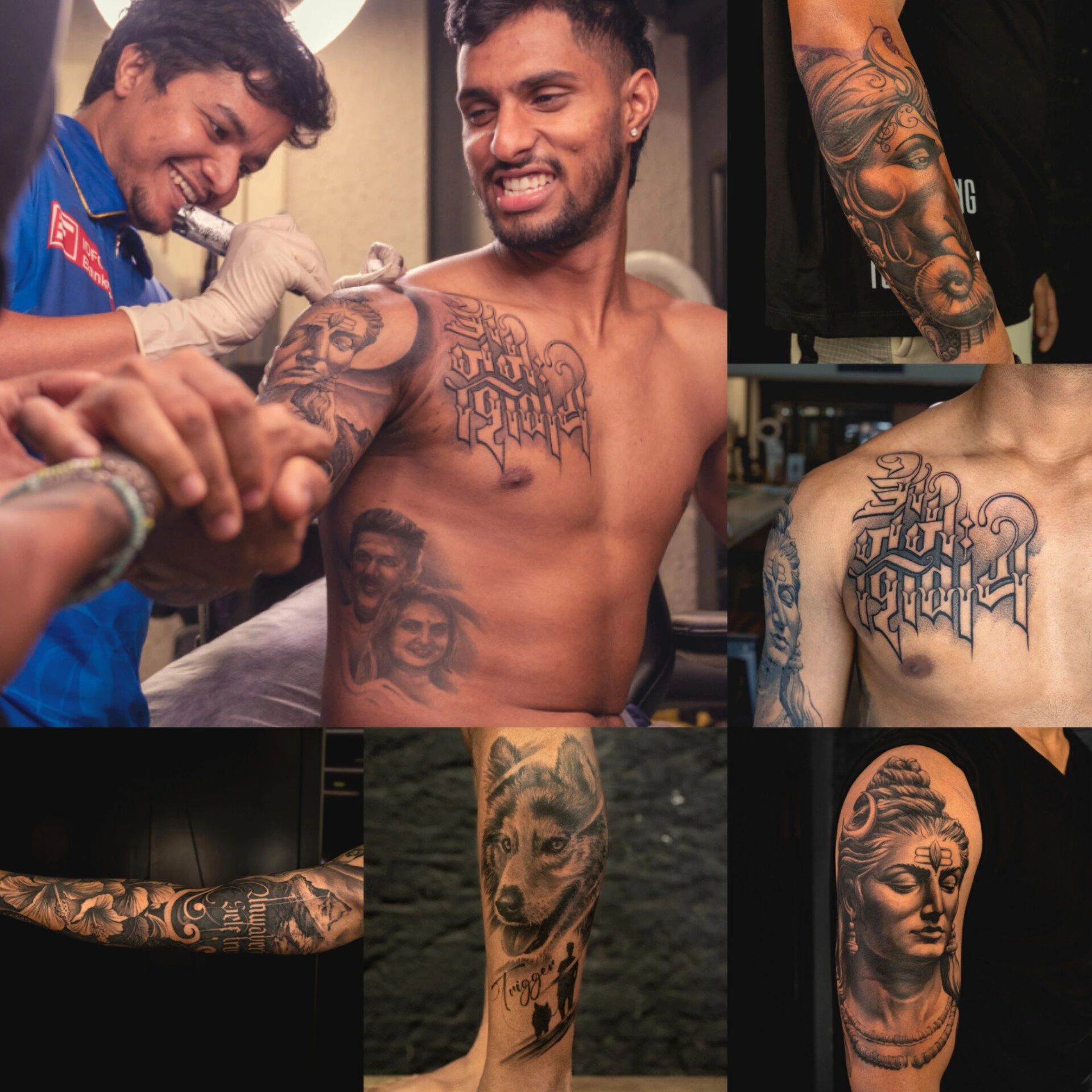 Tilak Varma shows his tattoo