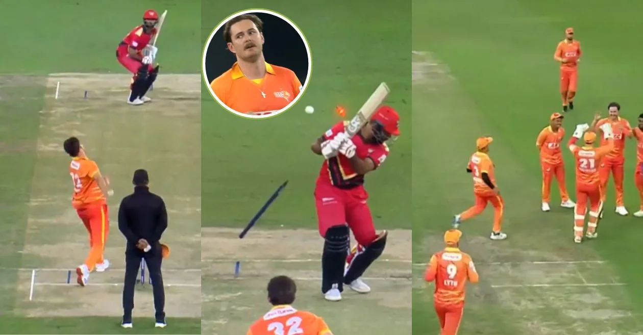 WATCH: Pakistan’s Fakhar Zaman undone by a sublime delivery from Mark Adair in the ILT20 2025