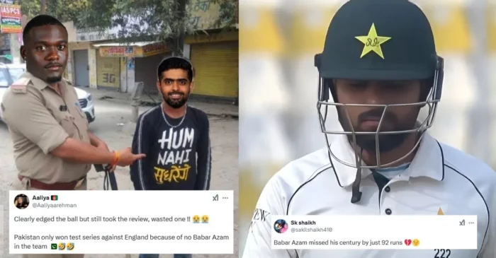 PAK vs WI: Fans troll Babar Azam for challenging a clear dismissal on Day 1 of the first Test