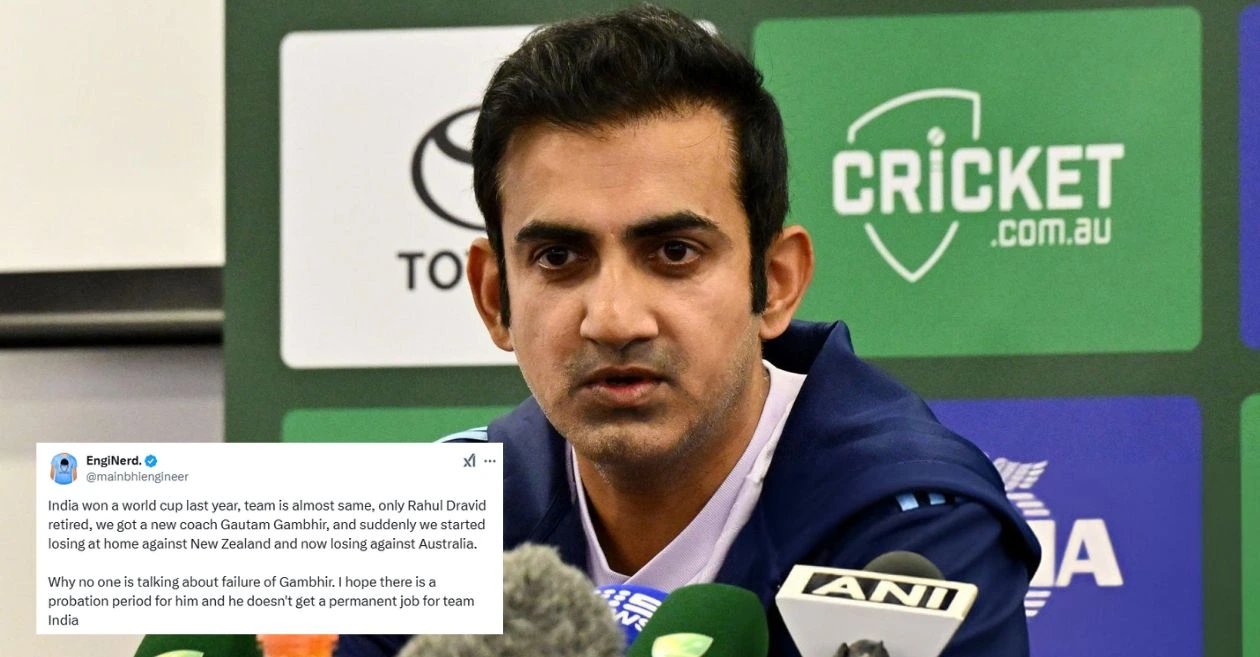 Fans furious at Gautam Gambhir as Australia seals a historic Test win against India in Sydney