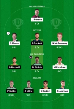 HEA vs STA Dream11 Team for today's match