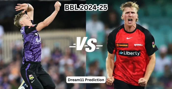 HUR vs REN, BBL|14: Match Prediction, Dream11 Team, Fantasy Tips & Pitch Report | Hobart Hurricanes vs Melbourne Renegades