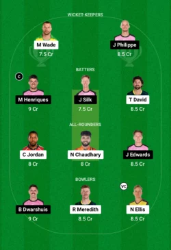 HUR vs SIX Dream11 Team for today’s match