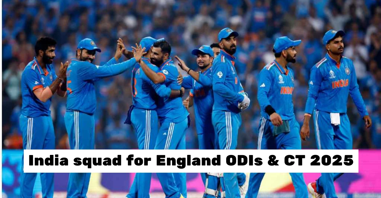 BCCI announce India squad for England ODIs and Champions Trophy 2025, no place for Mohammed Siraj