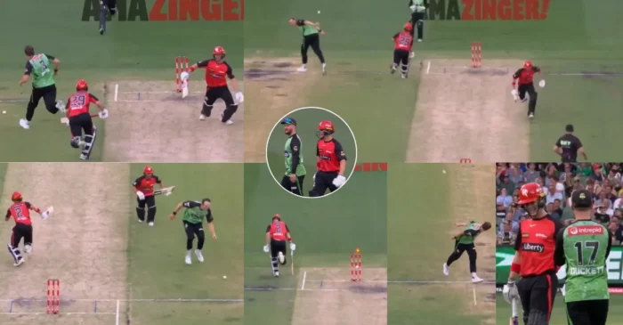 WATCH: Joel Paris’ no look run-out attempt to dismiss Jacob Bethell in the BBL 2024-25