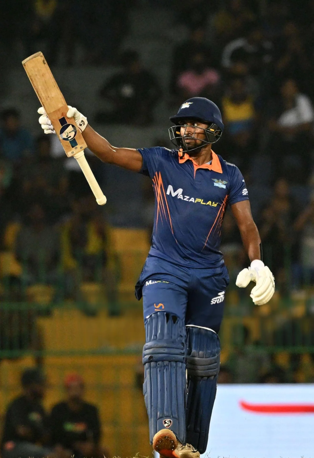 Kamindu Mendis playing for Kandy Falcons