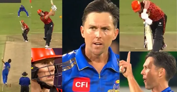 WATCH: MICT’s Trent Boult shines with two consecutive wickets against Sunrisers in SA20 opener