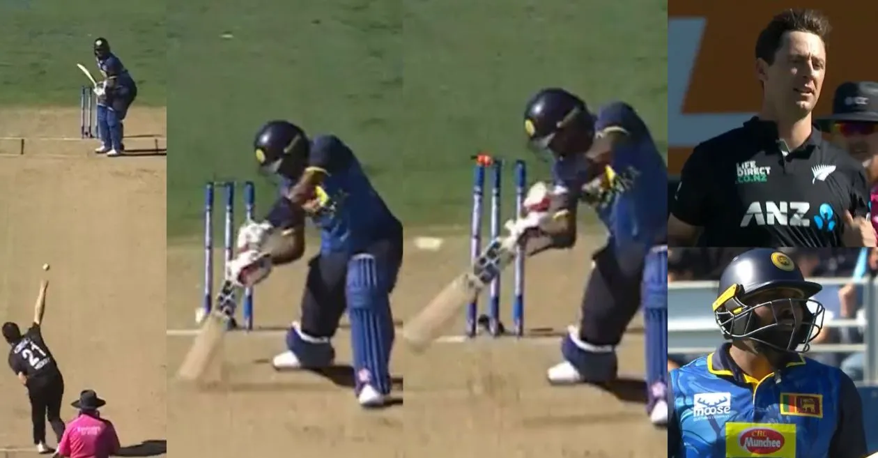 NZ vs SL [WATCH]: Matt Henry sends Wanindu Hasranga packing with an unplayable yorker in the third ODI