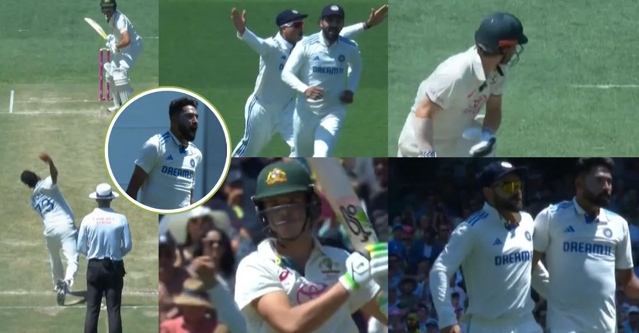 AUS vs IND [WATCH]: Mohammed Siraj stuns Australia by removing Sam Konstas and Travis Head in the same over on Day 2 of SCG Test