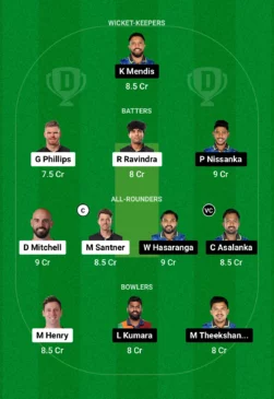 NZ vs SL Dream11 match today