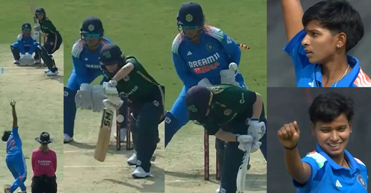 IND-W vs IRE-W [WATCH]: Priya Mishra’s spellbinding delivery castles Laura Delany in the 1st ODI