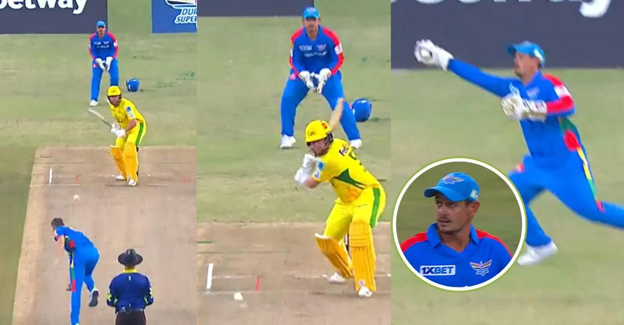 SA20 2025 [WATCH]: Quinton de Kock takes a sublime one handed catch to dismiss Jonny Bairstow