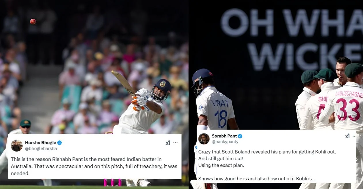 Twitter reactions: Rishabh Pant counters Scott Boland’s sensational spell to keep India in Sydney Test against Australia