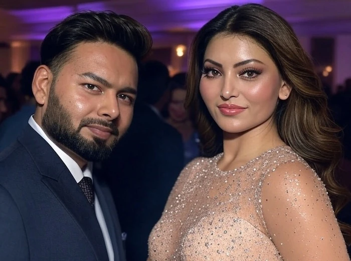 Rishabh Pant with Urvashi Rautela