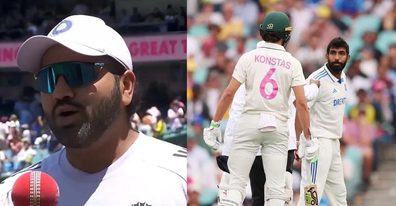 “Ungli karte rahoge toh…” Rohit Sharma’s stern warning to Sam Konstas after a heated Jasprit Bumrah exchange in the SCG Test – AUS vs IND