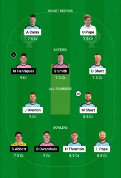 STR vs SIX Dream11 Team for today’s match