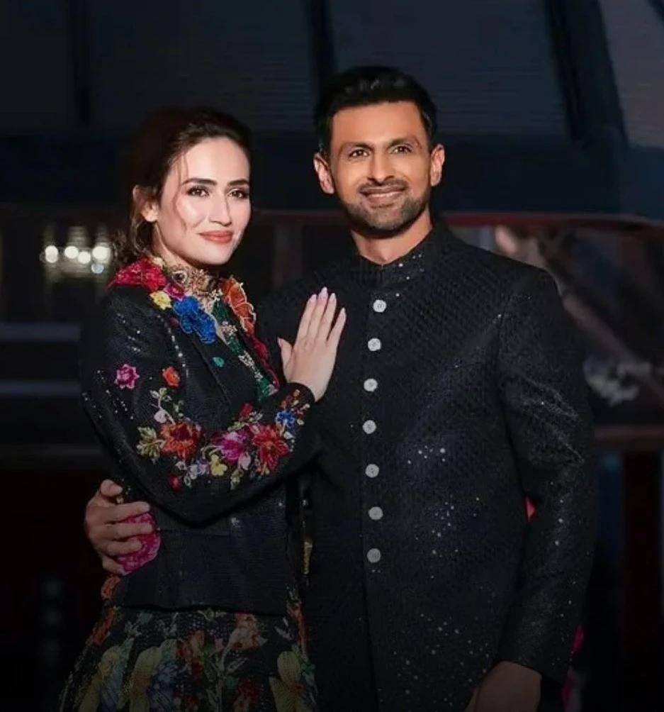 Sana Javed with Shoaib Malik