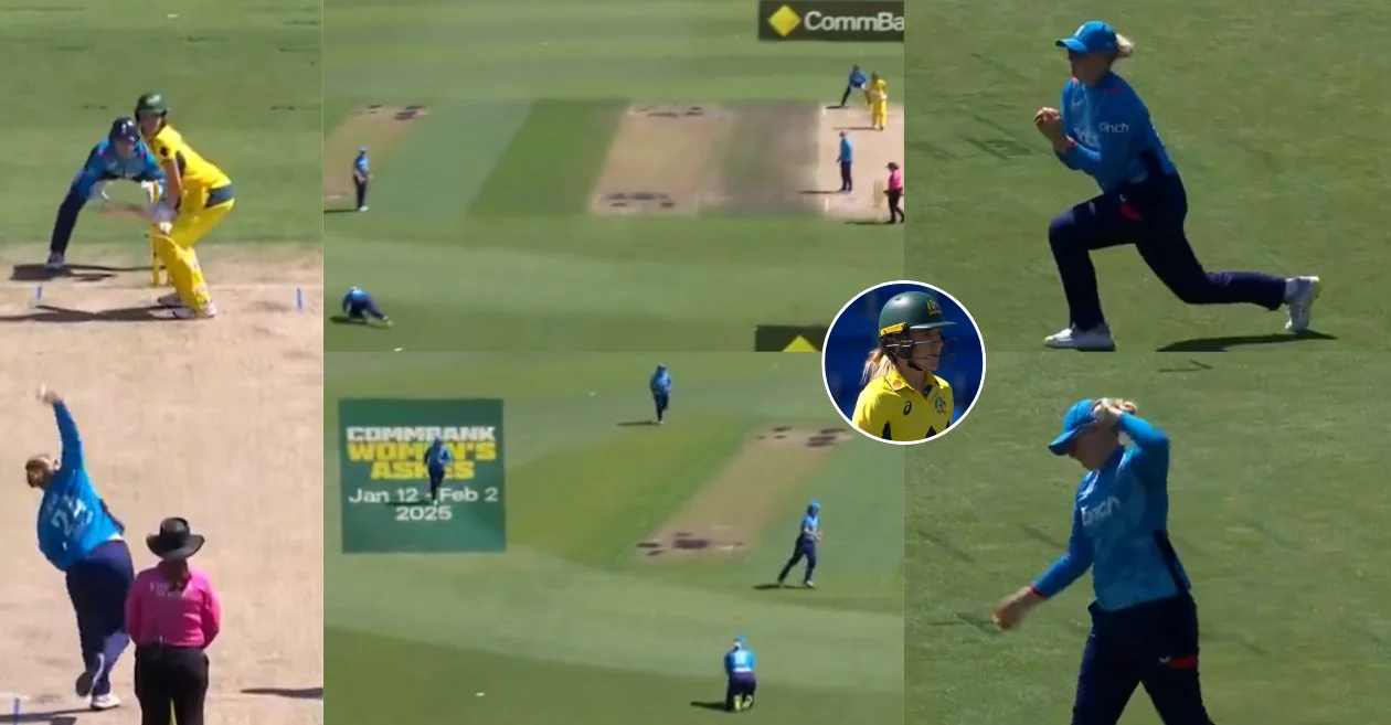 WATCH: Sophie Ecclestone’s jaw dropping catch to dismiss Annabel Sutherland in the AUS vs ENG 3rd ODI | Women’s Ashes 2025