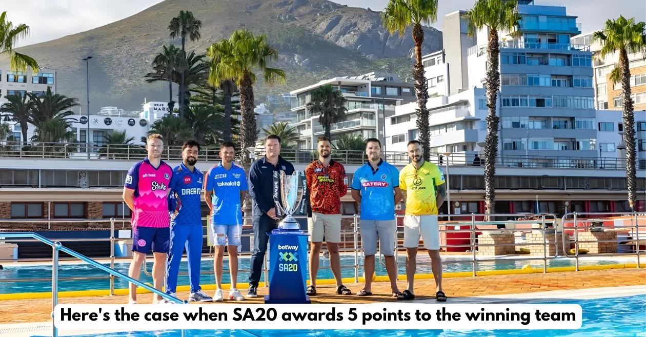 Here’s the case when SA20 awards 5 points to the winning team