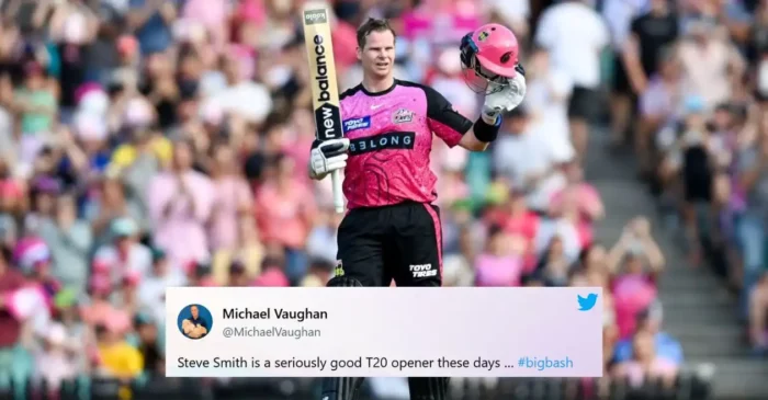 BBL|14: Fans go wild as Steve Smith lights up SCG with a dazzling century for Sydney Sixers against Perth Scorchers