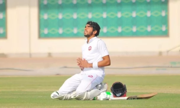 The triple century in the local cricket game