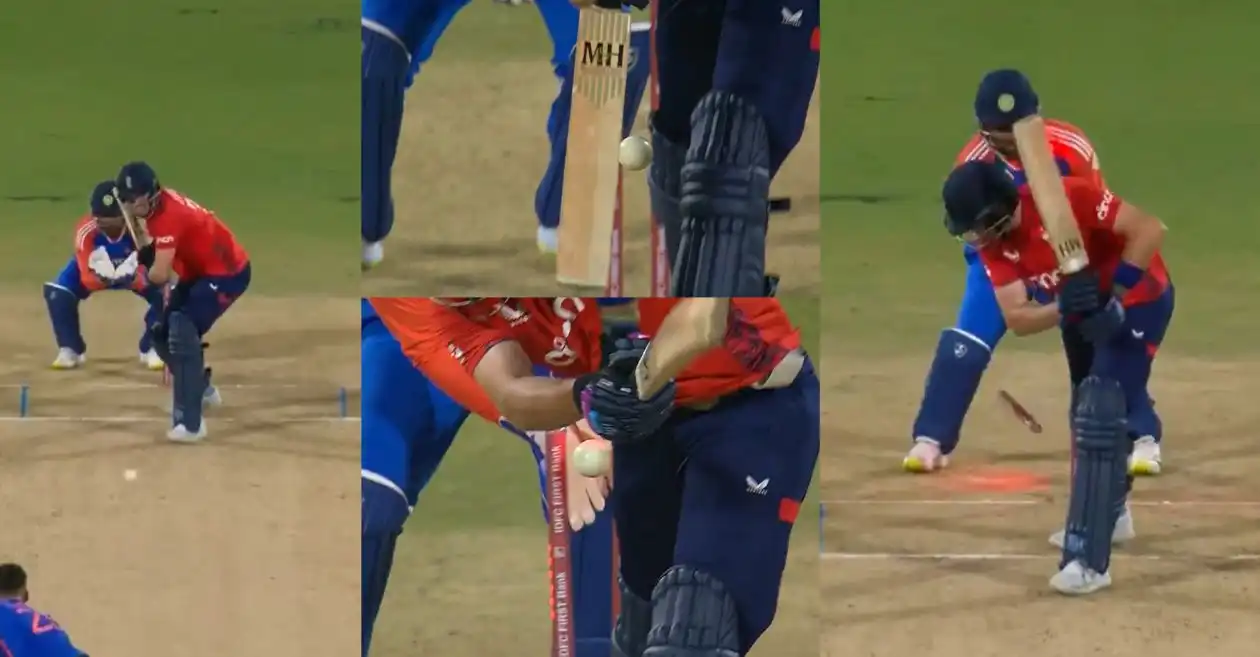 WATCH: Varun Chakravarthy cleans up Jamie Overton with a brilliant googly in IND vs ENG 2nd T20I