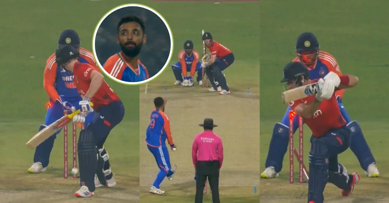 WATCH: Varun Chakravarthy stuns England by removing Harry Brook and Liam Livingstone in the same over | IND vs ENG 2025, 1st T20I