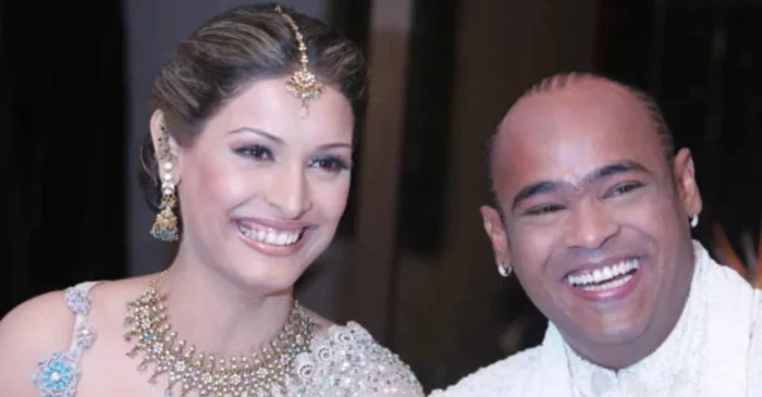 Vinod Kambli and Andrea Hewitt 