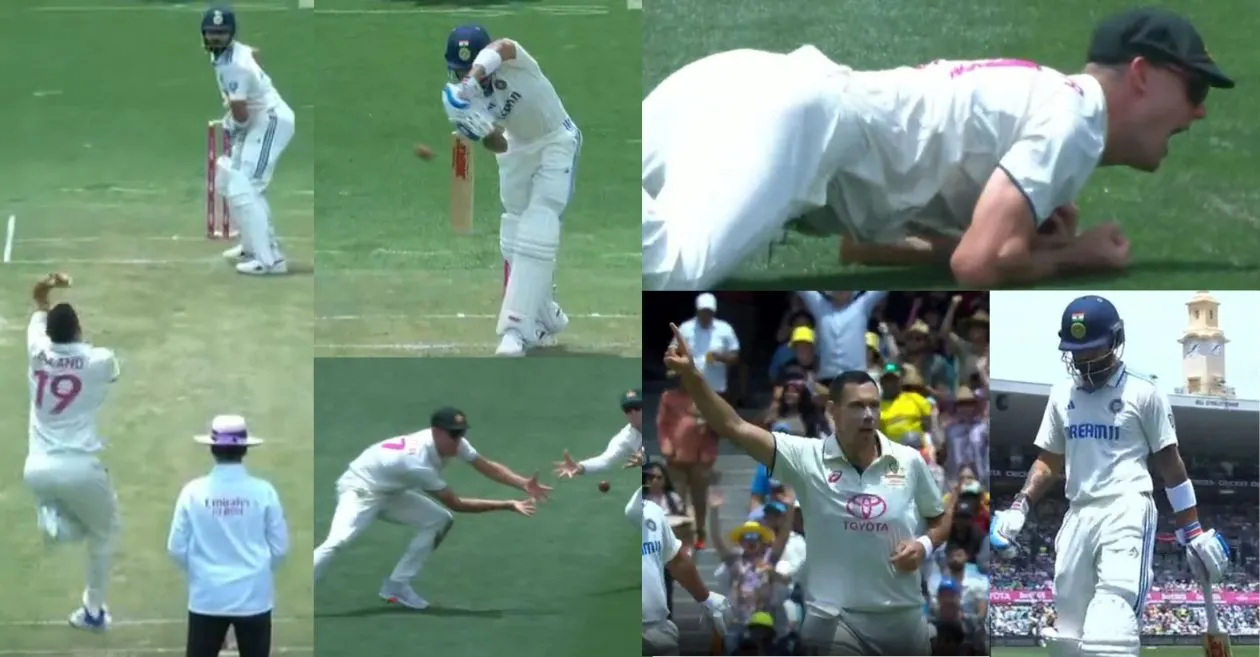 AUS vs IND [WATCH]: Virat Kohli once again exposed as Scott Boland strikes with a classic delivery on Day 1 of the SCG Test