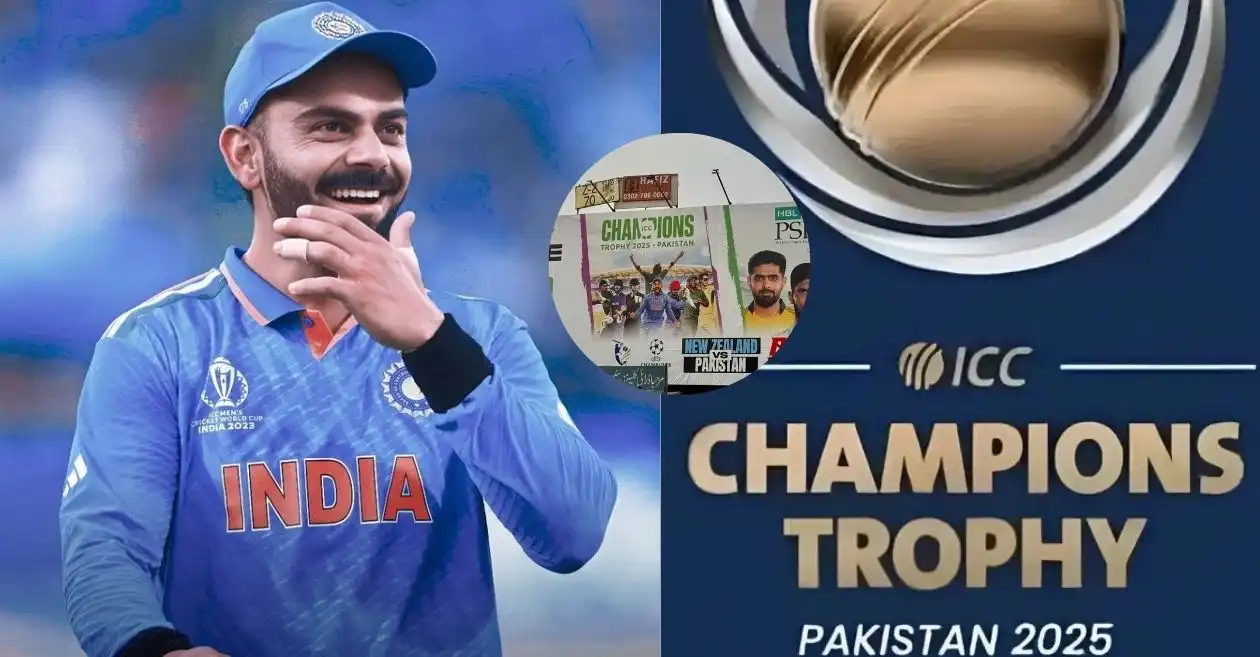 Virat Kohli’s posters hit the streets of Lahore ahead of Champions Trophy 2025