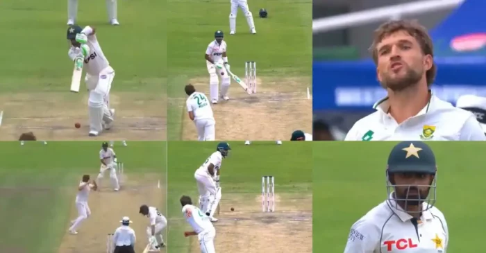 WATCH: Frustrated Wiaan Mulder throws ball at Babar Azam in heated exchange on Day 3 of 2nd Test – SA vs PAK