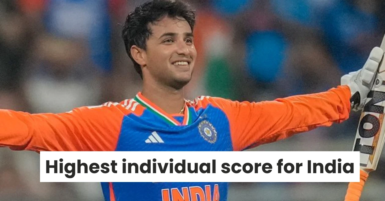 Top 5 individual scores by Indian batters in T20Is ft. Abhishek Sharma