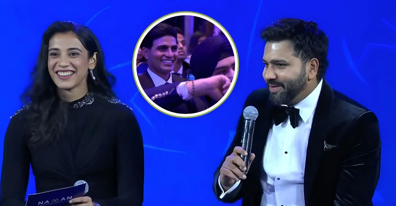 WATCH: Rohit Sharma’s hilarious response to Smriti Mandhana’s queries leaves everyone in splits | BCCI Naman Awards