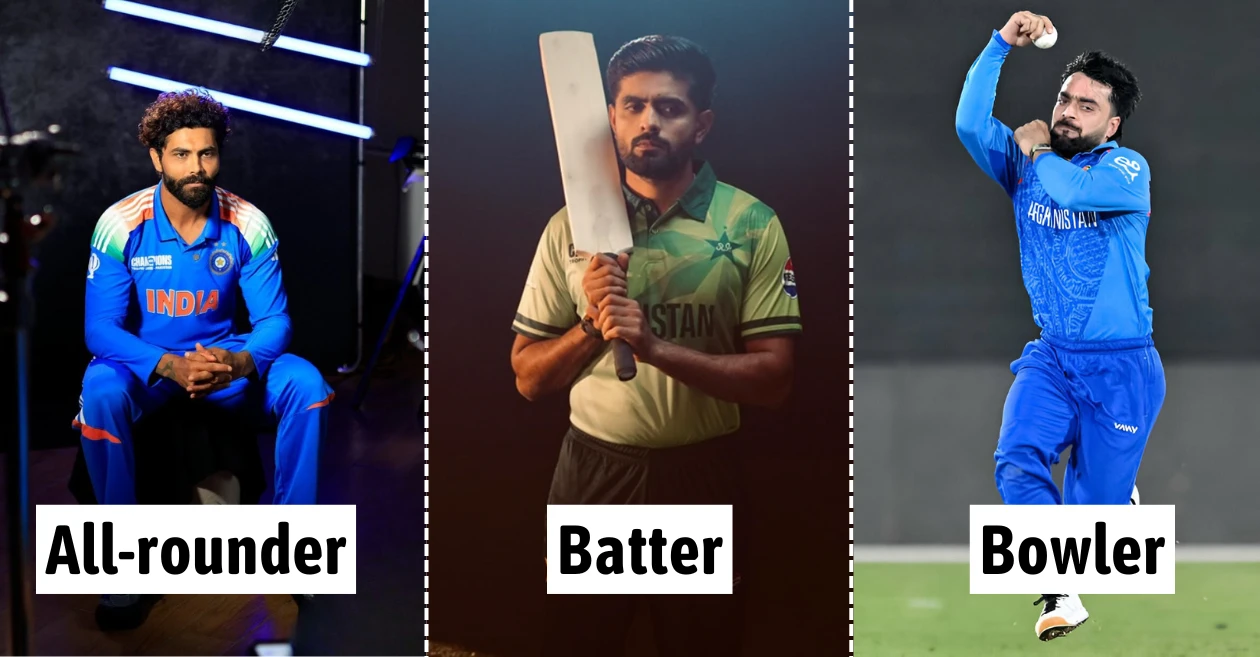 ICC Champions Trophy 2025: Top-ranked players from each team