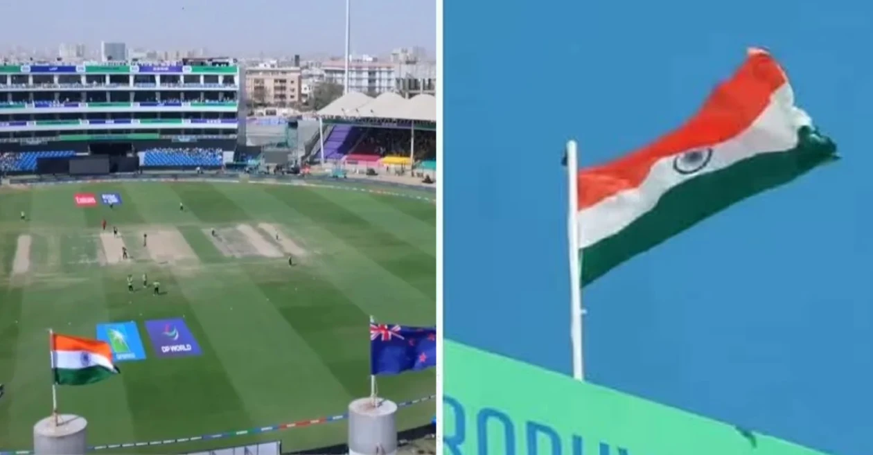 Champions Trophy 2025: Indian flag flies high at Karachi’s National Stadium during PAK vs NZ match amid controversy, photos go viral