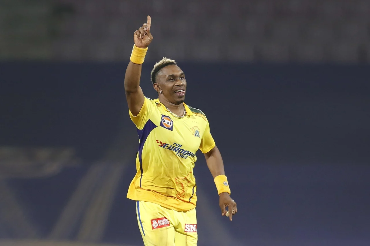 Dwayne Bravo featuring for IPL side Chennai Super Kings (CSK)