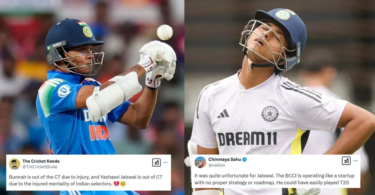 Fans spark outrage over Yashasvi Jaiswal’s exclusion from India’s ICC Champions Trophy 2025 squad