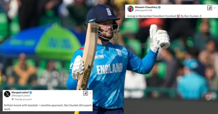 AUS vs ENG: Fans go gaga over Ben Duckett’s counter-attacking century against Australia in Champions Trophy 2025