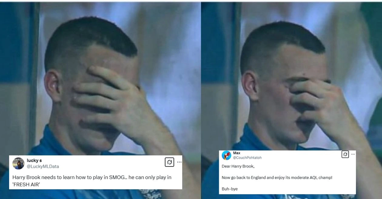 AFG vs ENG: Fans react to Harry Brook covering his face in shame after being dismissed by Mohammad Nabi in Champions Trophy 2025